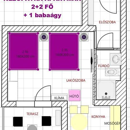 Kleopatra Apartman Hajdúszoboszló Εξωτερικό φωτογραφία